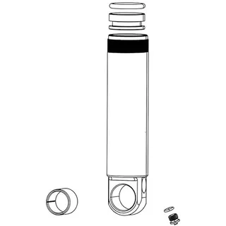 RockShox Hinterer Dämpferkörper/ifp Sidluxe Standard Eyelet - Erwachsene A1 Dämpferkörper, Schwarz, 42.5 mm