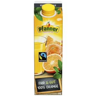 Säfte-Sirup Pfanner Fairtrade Orangensaft aus Orangensaftkonzentrat 1000ml