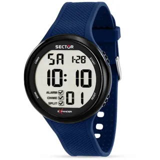 SECTOR EX-17 – Digitaluhr Schwarz Herren Und Blau (R3251277004)