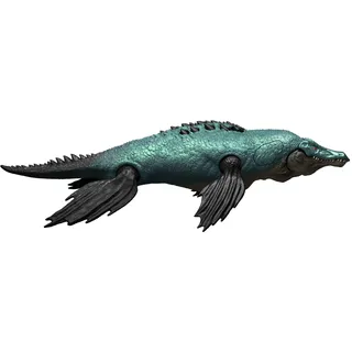 Mattel Jurassic World Dinosaurier-Spielfigur, Gigantic Thrashers großer Liopleurodon