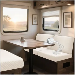 NNSMUN Bezüge Für Wohnwagenpolster Jacquard, rutschfeste Wohnmobil Sitzpolster Bezug Mit 2 Cord Wasserdichtes, Sofa Sitzkissenbezug Für Schonbezug Wohnwagen Polster (Beige,L 130-160cm,W 40-65cm)