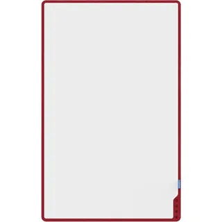 playroom mobiles Whiteboard Playboard 75,0 x 118,0 cm rot emaillierter Stahl