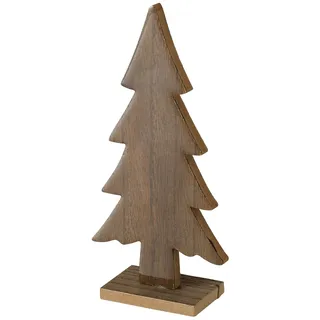 BOLTZE Deko-Aufsteller Narvik I H 20cm I Deko-Tanne aus Holz I Weihnachtsbaum I Weihnachts-Deko Tannenbaum I Wohnzimmer, Esstisch I Advents-Dekoration zum Hinstellen I Christmas X-Mas