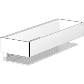 Keuco Edition 11 Duschkorb, Aluminium eloxiert und verchromt, abnehmbar, inkl. Schrauben und Dübel, Duschablage zum Bohren (optional zum Kleben)