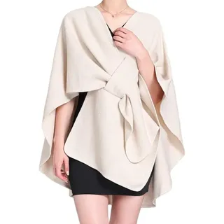 WLLDDDIU Damen Cape Poncho aus Wollmischung,eleganter,Schlichter Poncho Umhang,Schal,Vintage Pullover,Schal,Wickeljacke,Strickjacken mit offener Vorderseite, Decke,Mantel,Geschenk für Frauen
