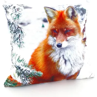 WECKBRODT Dekokissen Fuchs 40 x 40 cm Mehrfarbig