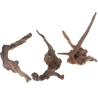 EmoursTM Aquarium versenkbares Treibholz-Fischbecken-Dekoration (S/M - 3er Pack)