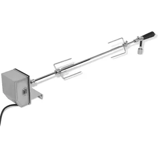 Eleganten-Stil BBQ Rotisserie-Drehspieß mit professionellem Motor Stahl 900 mm - Holzkohlegrills Hommie4086415 1parcel