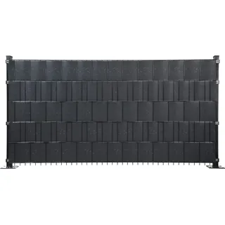 Floraworld Sichtschutzstreifen 201 x 19 cm grau PVC