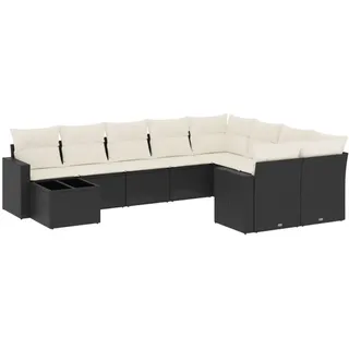 VidaXL 3251793, Cremefarben, Rattan, Gehärtetes Glas, 110 kg, Erwachsene & Kinder, 550 mm, 550 mm - Creme
