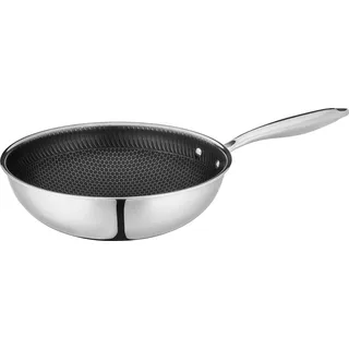 Wok, Edelstahl Wok, Edelstahl Hestia Mäser - Silber