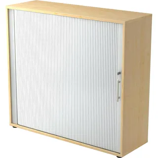 Hammerbacher J-Line Rollladenschrank 120 x 40 x 110 cm silber