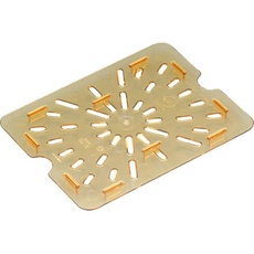 Cambro High Heat Polycarbonate Drain Plate - GN 1/4