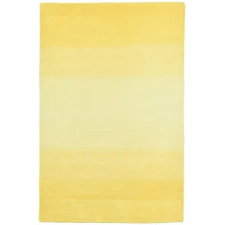 THEKO Wool Comfort Wollteppich 90 x 160 cm Gelb