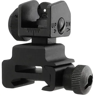 UTG Model Flip Up Rear Sight, Schwarz, MNT-951