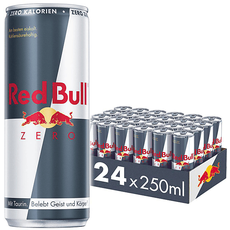 Red Bull 230251 Red Bull Zero, Energy Drink, 24x0.25 L