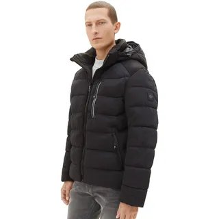 TOM TAILOR Herren Puffer-Jacke mit Abnehmbarer Kapuze