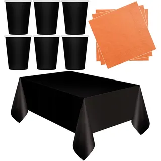 Halloween Set Tassen Tischdecke Servietten