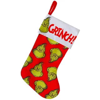 Weihnachtsstrumpf Dr. Seuss Der Grinch 45 cm - Grinch-Gesichter