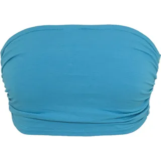 Urban Classics Damen Ladies Bandeau Top Bandeau Top,, per pack Blau (turquoise 00217), Large(Herstellergröße: L)