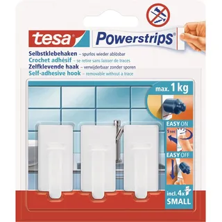 Tesa Garderobenhaken Tesa Classic Weiß