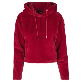 URBAN CLASSICS Teddy Hoody Hoodie Rot XS