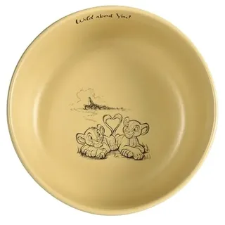 Fyrklövern König der Löwen Schale Disney, 15 cm, Steinzeug, Spülmaschinenfest, Seidenmatte Glasur, inkl. Geschenkbox, Gelb