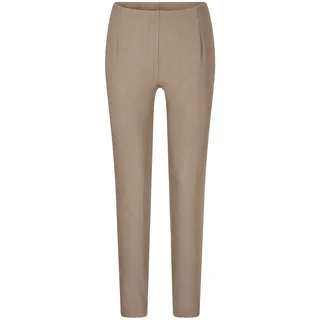 GOLDNER Chinohose »Kurzgröße Slim Fit Hose LOUISA in Denim-Style«, beige