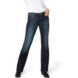 Mavi Damen Boot-Cut Bootcut Jeans (weites Bein) Bella MID - Rise 100484, Gr. W30/L34 (Herstellergröße: 30/34), Blau (Rinse Miami STR 11114)
