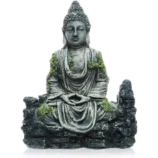 Uotyle Aquarium Deko Buddha Aquarium Dekoration Buddha-Figur Aqua Decor Harz Buddha Statue Für Fische