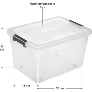 Juskys Aufbewahrungsbox mit Deckel