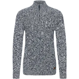 Troyer SOLID "Troyer SDRichart", Herren, Gr. XXL, blau (insignia blau melange), Obermaterial: 70% Baumwolle CO recyc.. 30% Polyester Pol. recyc.., Pullover Troyer