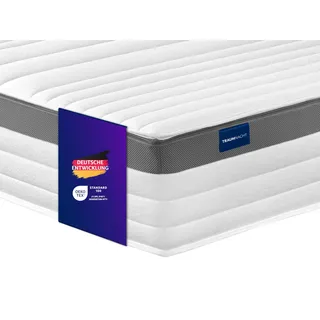 Traumnacht Exklusiv 7-Zonen 1.000er Tonnentaschenfederkernmatratze, Stiftung Warentest Testurteil Gut - Ausgabe 10/2023, 23 cm Premiumhöhe, Öko-Tex zertifiziert, Härtegrad 2 (H2), 100 x 200 cm