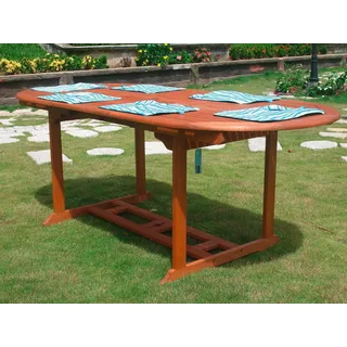 Garden Pleasure Gartentisch Ausziehtisch 120,0/150,0 x 90,0 x 74,0 cm Braun