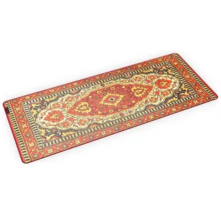 KRUX Space Mauspad XXL 970x400 mm Carpet, Gaming Schreibtischunterlage | Gaming Mousepad 97x40 cm im Teppich-Design (Perserteppich), Control-Oberfläche, rutschfest, wasserabweisend, vernähte Kanten