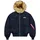 45P Hooded Custom Bomberjacke Camouflage blau L