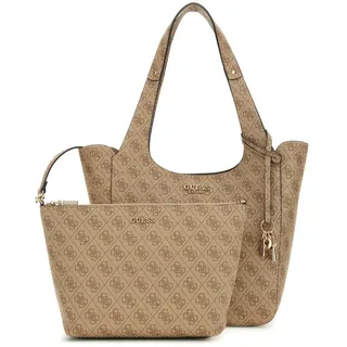 GUESS Calista 2 in 1 Tote Latte Logo