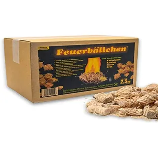 Feuerbällchen Anzündhilfe Feuerbällchen 2,5 kg Schachtel ca. 200 Stück