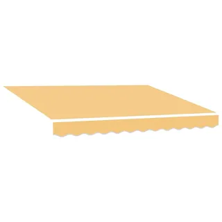 vidaXL Markisenersatzstoff Sand 581 x 295 cm Polyester - Gelb