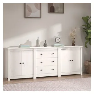 vidaXL Sideboard 210 x 80 x 35 cm weiß / braun