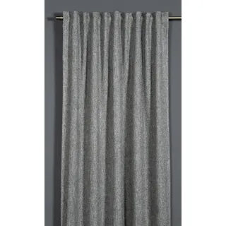 Sehlbach Fertiggardine mit Gardinenband, Dimout Polarfleece, Anthrazit, 130 x 245 cm Gardinen, Energiesparend Im Winter, Wärmeabweisend Im Sommer, Blickdicht, Einfache Befestigung