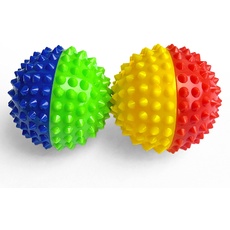 2x DBT Skills Igelball | Magnetischer Hochstress Akupressurball | zum Stressabbau oder zur Massage | gegen Anspannung und für mehr Beweglichkeit und Konzentration (4 Farben)