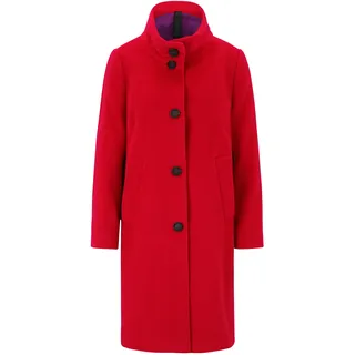 Wolljacke BETTY BARCLAY "Wollmantel mit Kragen", Damen, Gr. 46, rot, Obermaterial: 53% Wolle mw. 26% Polyester PES. 21% Polyacryl PAN., Jacken Wolljacke