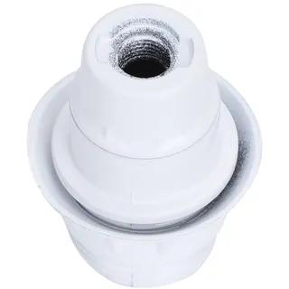 Glowster E14-Lampenfassung aus weißem Bakelit, selbstsichernd, halbes Gewinde, ideal für Ihre Beleuchtungsprojekte, robust und funktional, bringt Stil und Sicherheit in Ihre Räume.