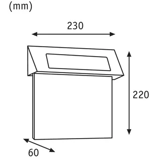 Paulmann Solar Hausnummernleuchte Special Line edelstahl weiß