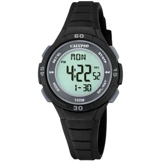 Calypso K5830/6 36 mm Digital Schwarz Silikonarmband Schwarz