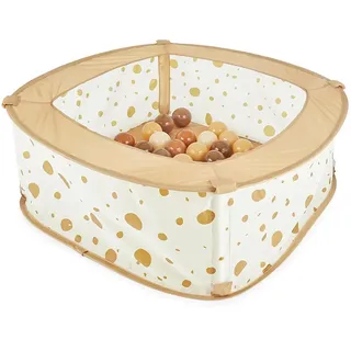 Bieco Pop-up Bällebad Mit Punkten Und 50 Bällen - Brown - One Size