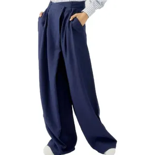 Silvian Heach Damen Lungo Palazzo Stoffhose M - Blau