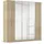 Drehtürenschrank Alabama 226 x 229 x 54 cm Eiche Sonoma