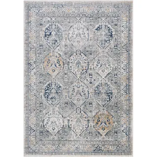 livabliss Vintage-Teppich, Blau, Textil, Orientalisch, Rechteckig, 160x220 cm, Oeko-Tex® Standard 100, in verschiedenen Größen erhältlich, Teppiche & Böden, Teppiche, Vintage-Teppiche